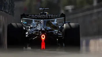 BAKU, AZERBAIJAN - SEPTEMBER 24: George Russell of Great Britain driving the (63) Mercedes AMG