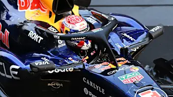 KUALA LUMPUR, MALAYSIA - OCTOBER 04: Race winner  Max Verstappen of the Netherlands driving the (3)
