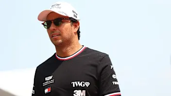 KUALA LUMPUR, MALAYSIA - OCTOBER 03: Sergio Perez of Mexico and Cadillac F1 Team looks on in the