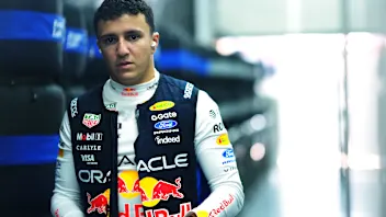 KUALA LUMPUR, MALAYSIA - OCTOBER 03: Isack Hadjar of France and Oracle Red Bull Racing prepares to