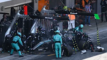 BARCELONA, SPAIN - JUNE 14: Andrea Kimi Antonelli of Italy driving the (12) Mercedes AMG Petronas