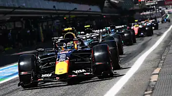 BARCELONA, SPAIN - JUNE 13: Isack Hadjar of France driving the (6) Oracle Red Bull Racing RB22 Red