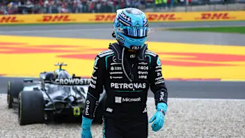 SPA, BELGIUM - JULY 19: George Russell of Great Britain and Mercedes AMG Petronas F1 Team walks