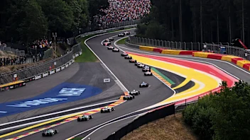 SPA, BELGIUM - JULY 19: Fernando Alonso of Spain driving the (14) Aston Martin F1 Team AMR26 Honda