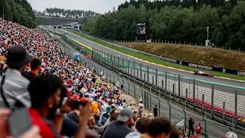 SPA, BELGIUM - JULY 18: Charles Leclerc of Monaco driving the (16) Scuderia Ferrari SF-26 on track