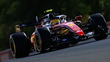 BUDAPEST, HUNGARY - JULY 24: Lewis Hamilton of Great Britain driving the (44) Scuderia Ferrari