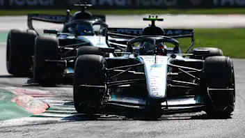 MONZA, ITALY - SEPTEMBER 06: Andrea Kimi Antonelli of Italy driving the (12) Mercedes AMG Petronas