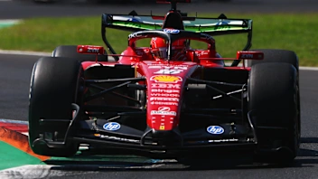 MONZA, ITALY - SEPTEMBER 04: Charles Leclerc of Monaco driving the (16) Scuderia Ferrari SF-26 on