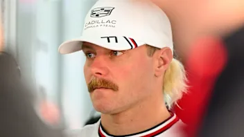 MEXICO CITY, MEXICO - OCTOBER 30: Valtteri Bottas of Finland and Cadillac F1 Team looks on in the