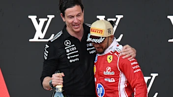 MONTE-CARLO, MONACO - JUNE 07: Second placed Lewis Hamilton of Great Britain and Scuderia Ferrari