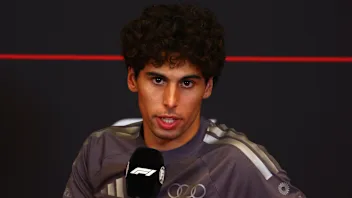 MONTE-CARLO, MONACO - JUNE 04: Gabriel Bortoleto of Brazil and Audi F1 Team speaks in the Drivers