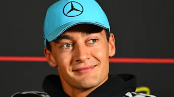 ZANDVOORT, NETHERLANDS - AUGUST 20: George Russell of Great Britain and Mercedes AMG Petronas F1