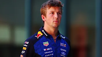 MADRID, SPAIN - SEPTEMBER 10: Liam Lawson of New Zealand and Oracle Red Bull Racing walks in the