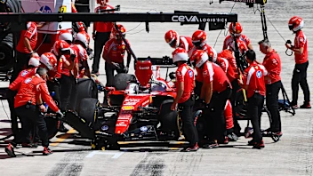 MADRID, SPAIN - SEPTEMBER 12: Charles Leclerc of Monaco driving the (16) Scuderia Ferrari SF-26