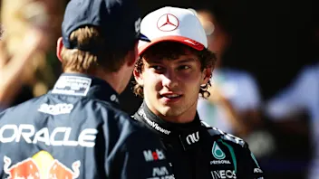 MADRID, SPAIN - SEPTEMBER 12: Second placed qualifier Andrea Kimi Antonelli of Italy and Mercedes