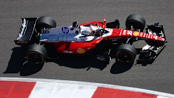 AUSTIN, TEXAS - OCTOBER 23: Charles Leclerc of Monaco driving the (16) Scuderia Ferrari SF-26 on