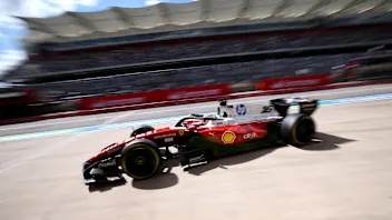AUSTIN, TEXAS - OCTOBER 24: Charles Leclerc of Monaco driving the (16) Scuderia Ferrari SF-26 on