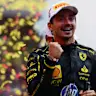 MONZA, ITALY - SEPTEMBER 01: Race winner Charles Leclerc of Monaco and Ferrari celebrates on the