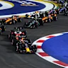 SINGAPORE, SINGAPORE - OCTOBER 11: Max Verstappen of the Netherlands driving the (3) Oracle Red