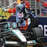 SINGAPORE, SINGAPORE - OCTOBER 10: George Russell of Great Britain and Mercedes AMG Petronas F1