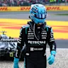 SPA, BELGIUM - JULY 19: George Russell of Great Britain and Mercedes AMG Petronas F1 Team walks