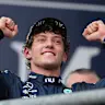 AUSTIN, TEXAS - OCTOBER 25: Race winner Andrea Kimi Antonelli of Italy and Mercedes AMG Petronas F1