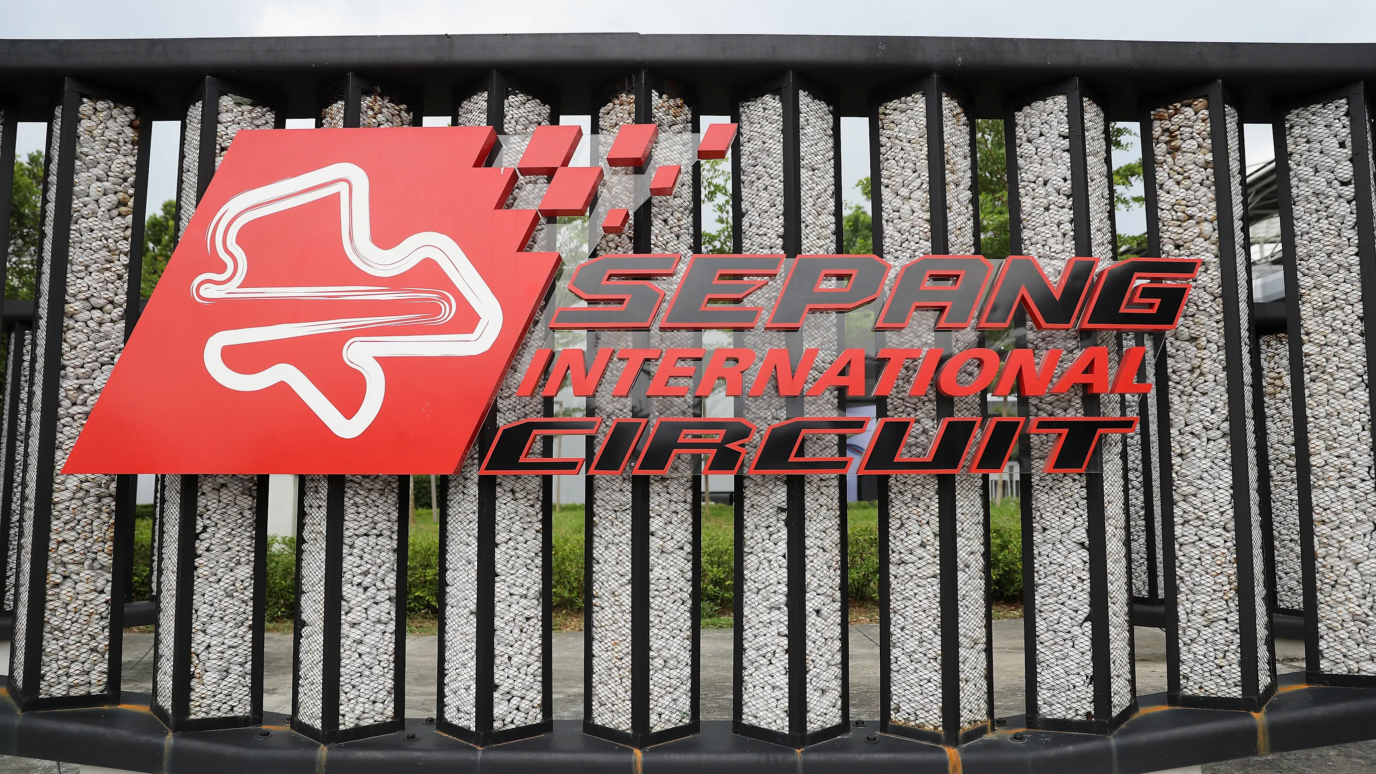 KUALA LUMPUR, MALAYSIA - SEPTEMBER 28:  A general view of the Sepang International Circuit sign in