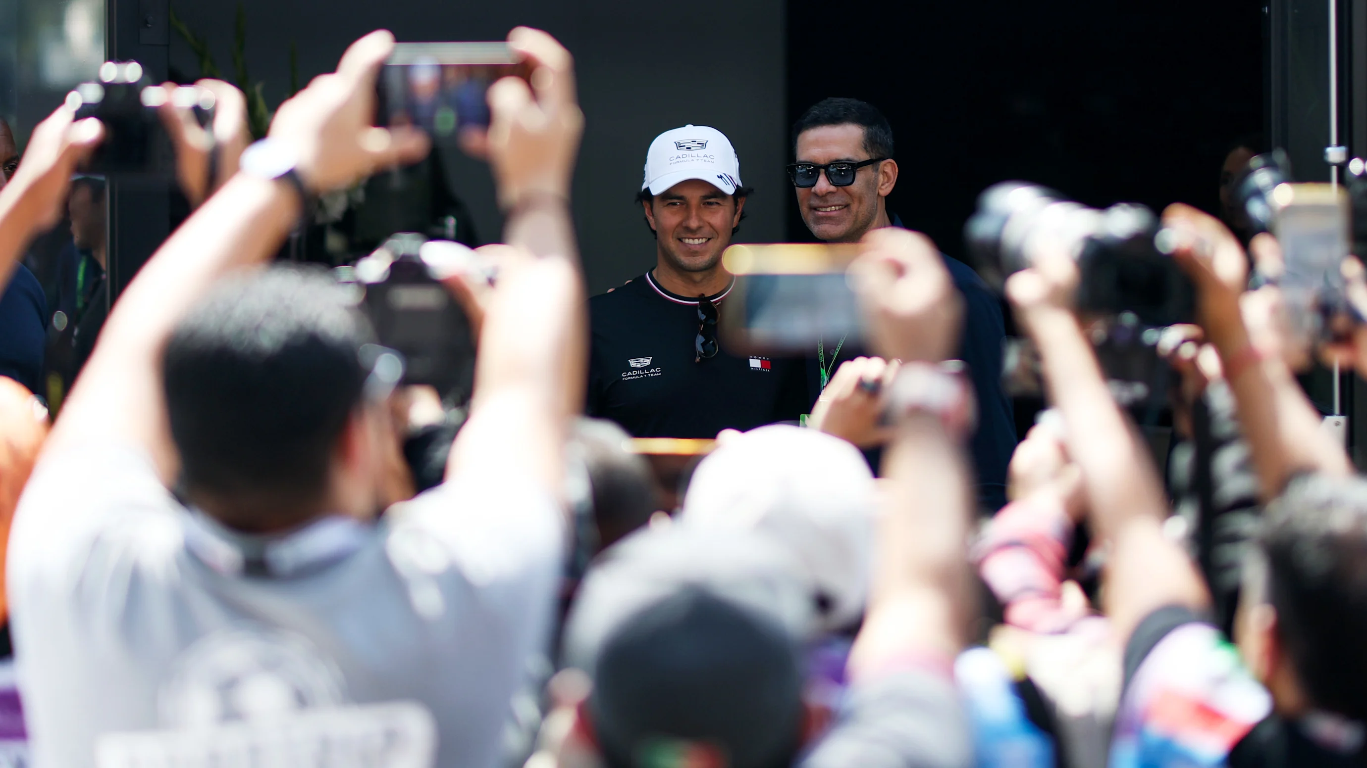 MEXICO CITY, MEXICO - OCTOBER 29: Gabriel Bortoleto of Brazil and Audi F1 Team talks to the media