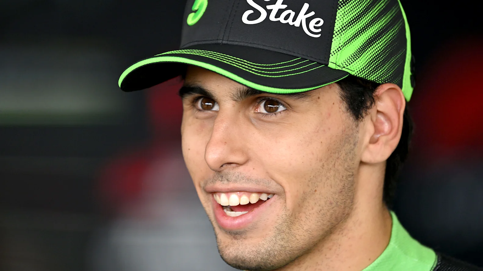 NORTHAMPTON, ENGLAND - JULY 05: Seventeenth placed qualifier Gabriel Bortoleto of Brazil and Stake F1 Team Kick Sauber is interviewed during qualifying ahead of the F1 Grand Prix of Great Britain at Silverstone Circuit on July 05, 2025 in Northampton, England. (Photo by Mark Sutton - Formula 1/Formula 1 via Getty Images)