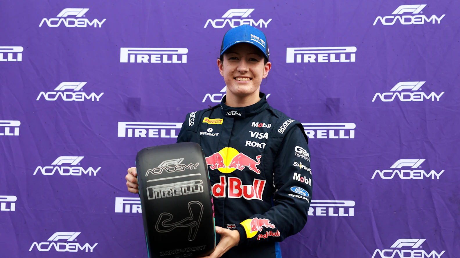 ZANDVOORT, NETHERLANDS - AUGUST 22: Pole position qualifier Alisha Palmowski of Great Britain and