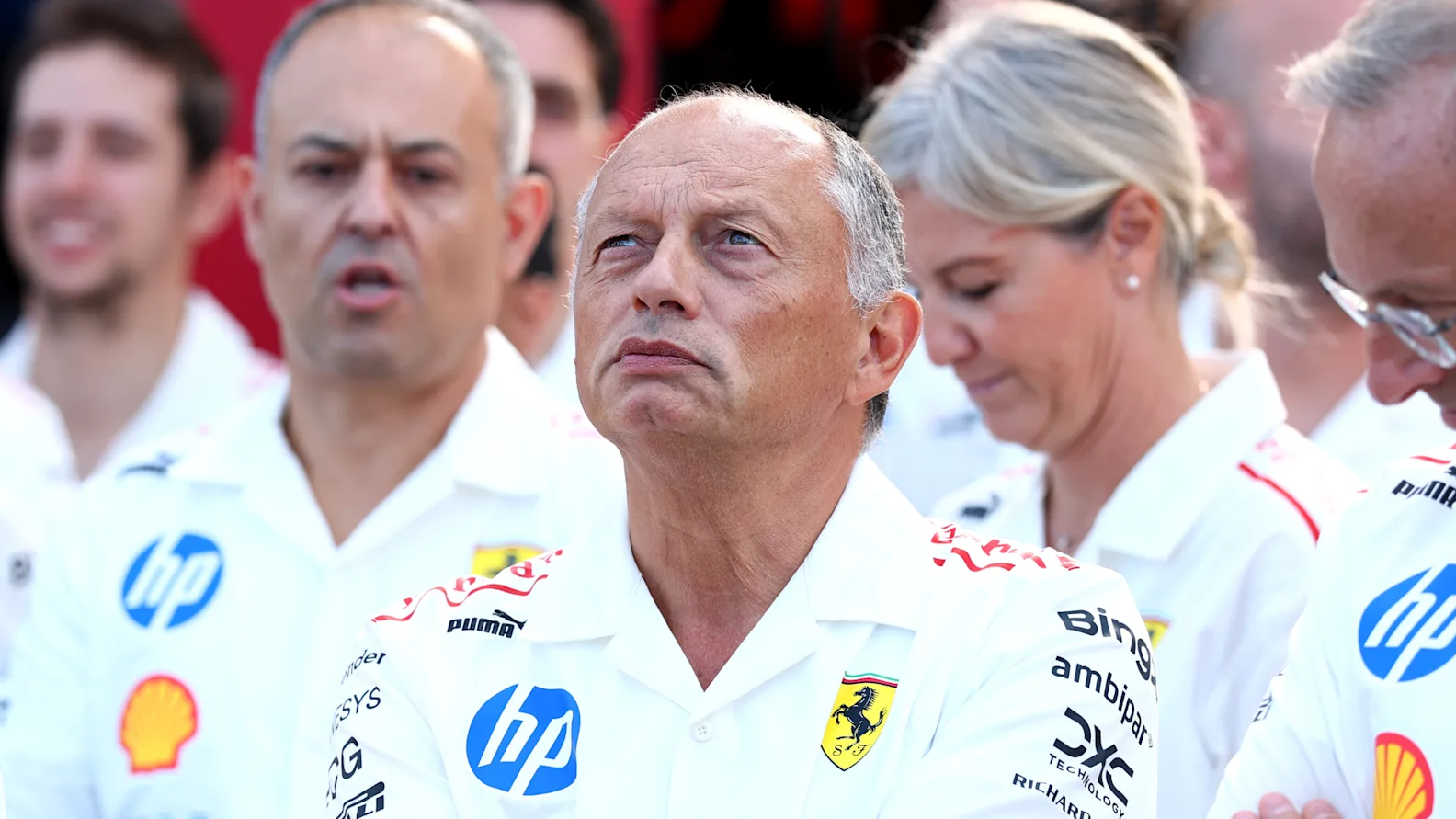 BUDAPEST, HUNGARY - JULY 25: Frederic Vasseur, Team Principal of Scuderia Ferrari looks on during