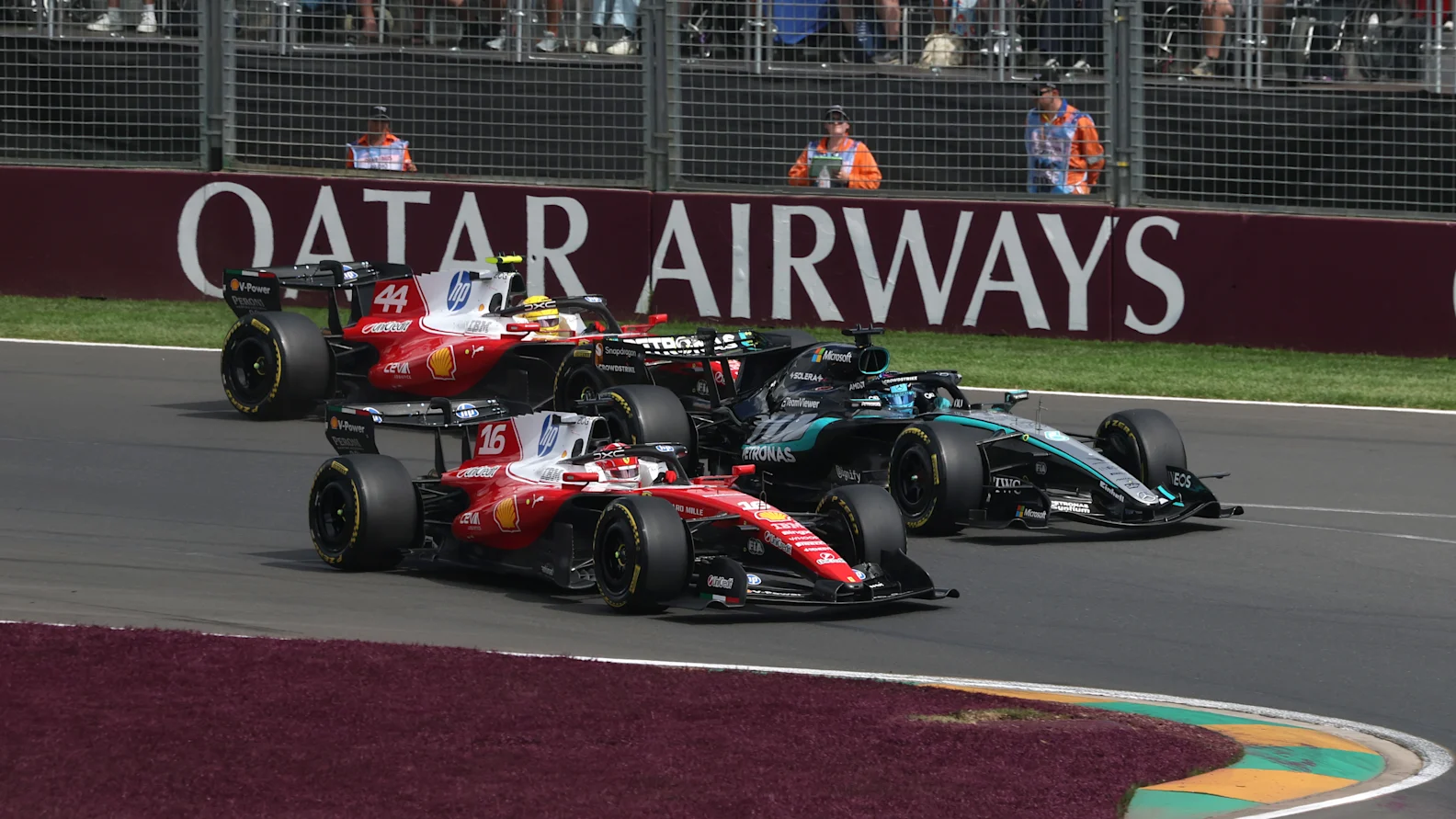 MELBOURNE, AUSTRALIA - MARCH 08: Charles Leclerc of Monaco driving the (16) Scuderia Ferrari SF-26