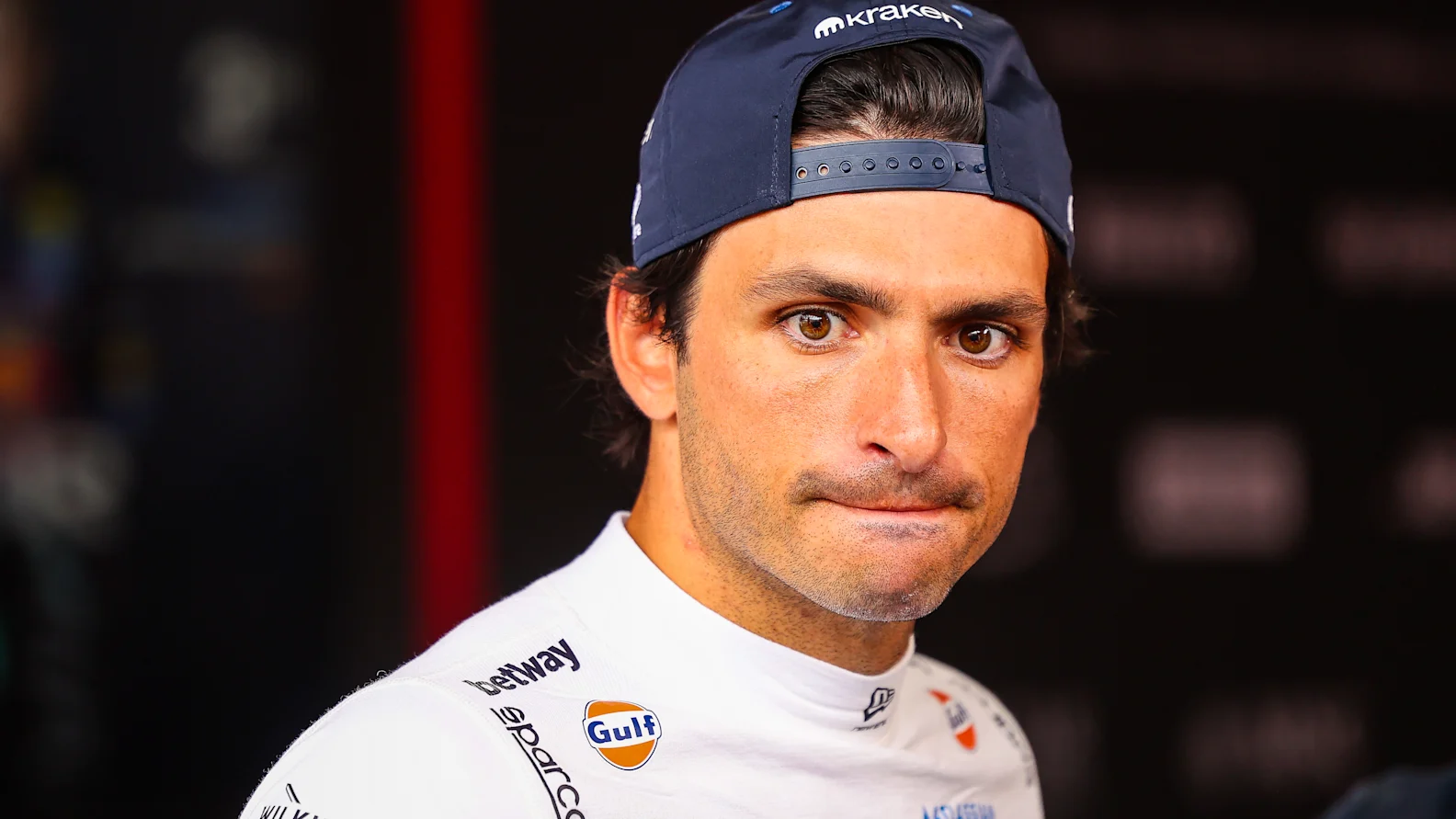 MONTE-CARLO, MONACO - JUNE 7:  Carlos Sainz of Spain and Williams answers questions in the TV media pen during the F1 Grand Prix of Monaco at Circuit de Monaco on June 7, 2026 in Monte-Carlo, Monaco. (Photo by Jayce Illman/Getty Images)