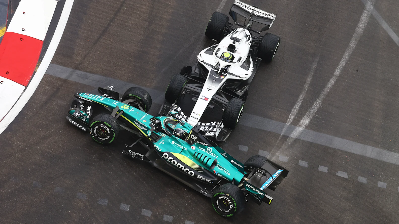 SINGAPORE, SINGAPORE - OCTOBER 10: Lance Stroll of Canada driving the (18) Aston Martin F1 Team