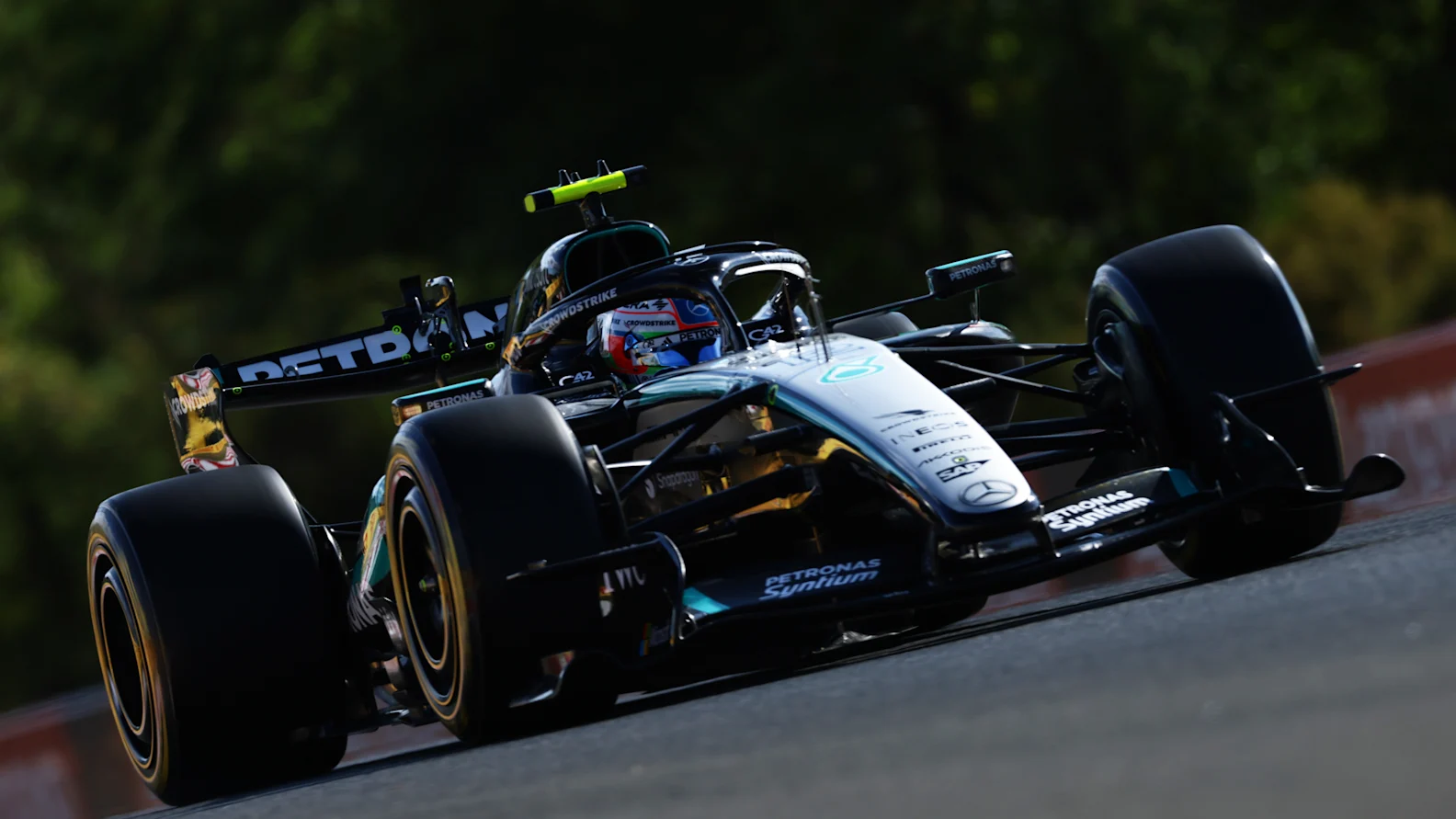 BUDAPEST, HUNGARY - JULY 24: Andrea Kimi Antonelli of Italy driving the (12) Mercedes AMG Petronas