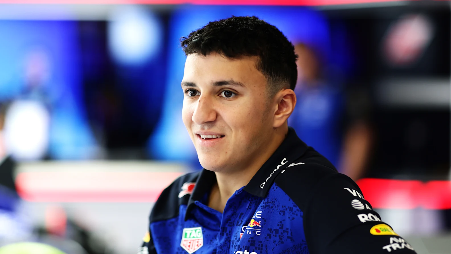 BUDAPEST, HUNGARY - JULY 23: Isack Hadjar of France and Oracle Red Bull Racing looks on in the