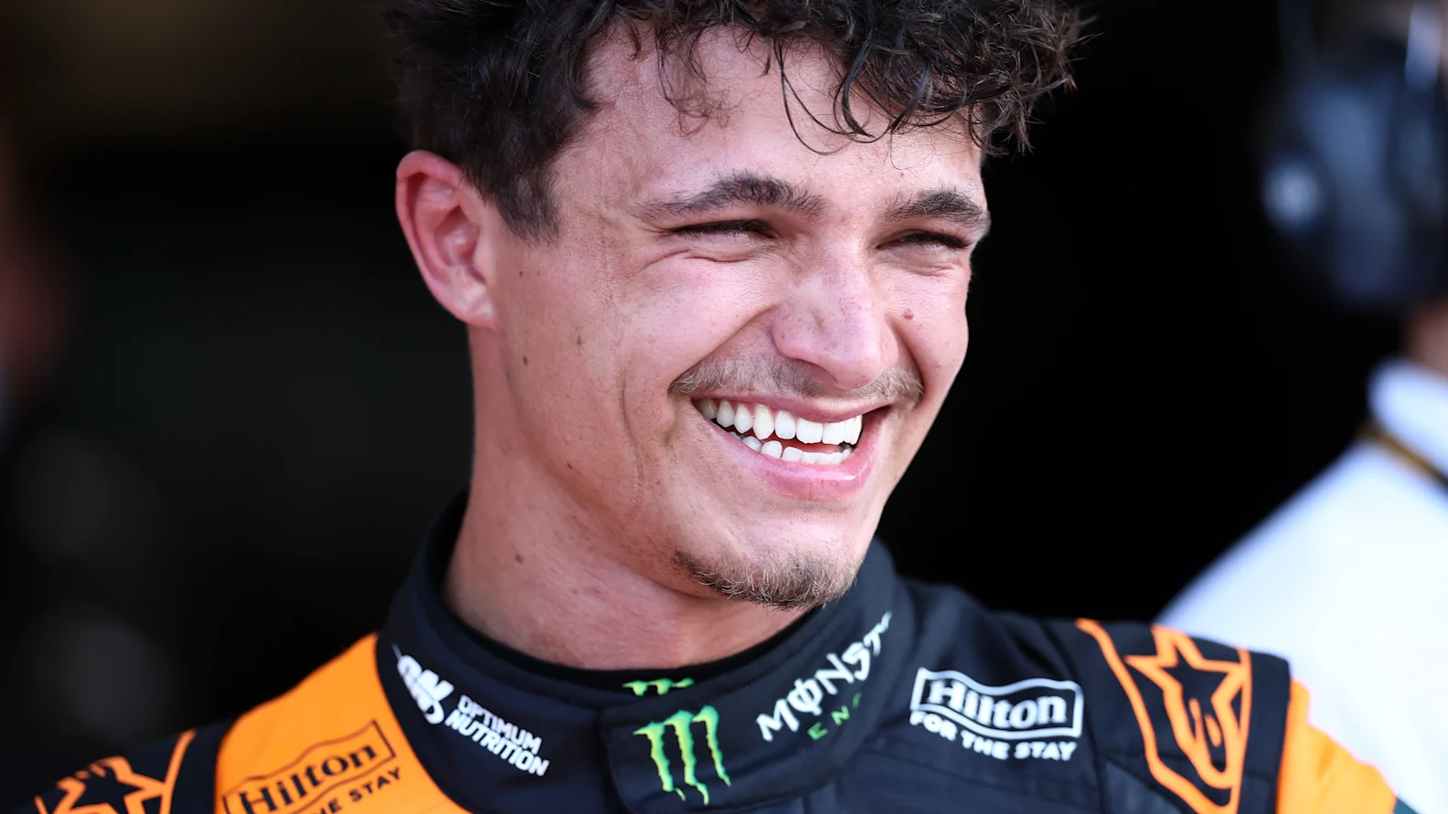 MIAMI, FLORIDA - MAY 01: Sprint Pole qualifier Lando Norris of Great Britain and McLaren looks on