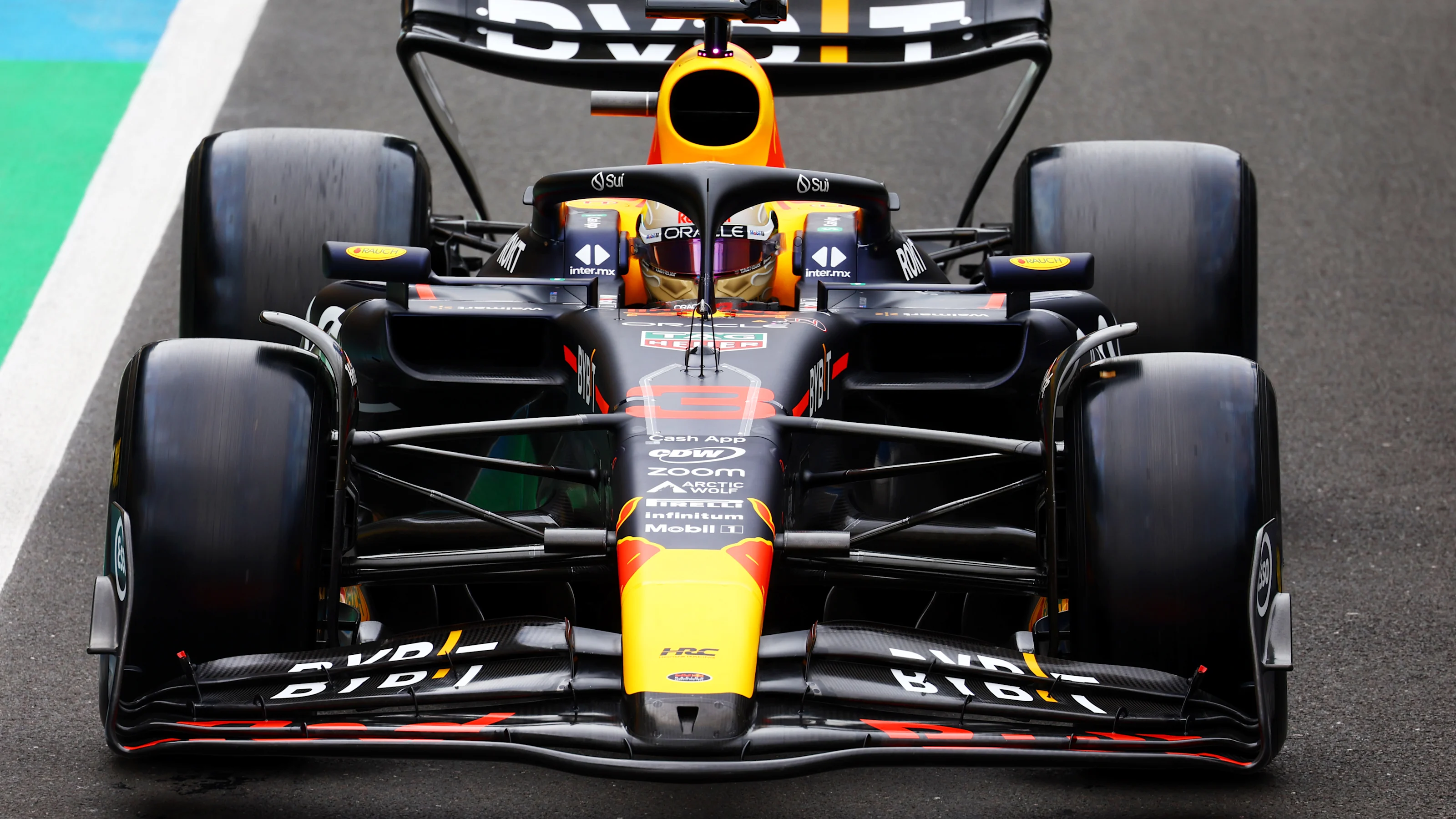 NORTHAMPTON, ENGLAND - JULY 11: Daniel Ricciardo of Australia driving the (3) Oracle Red Bull