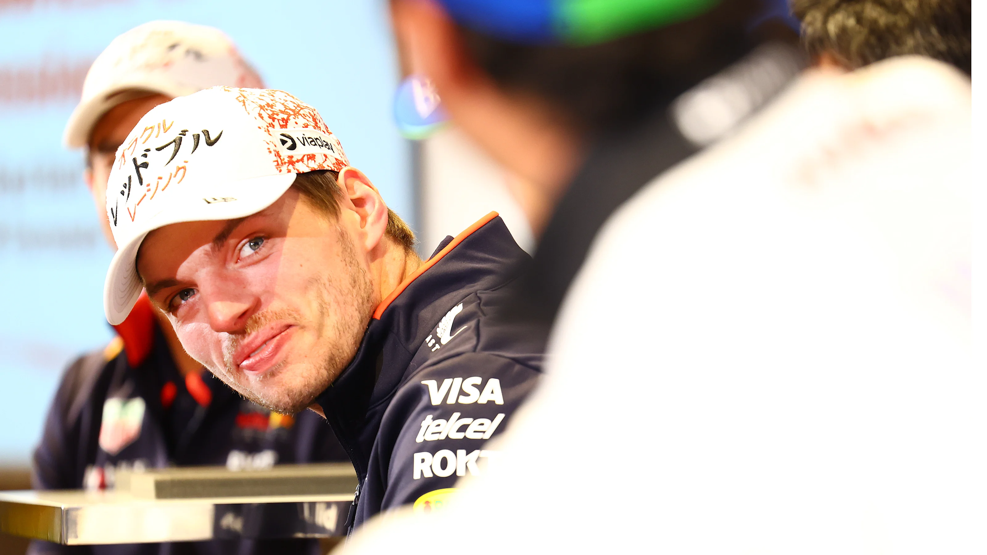 TOKYO, JAPAN - APRIL 03: Max Verstappen of the Netherlands and Oracle Red Bull Racing looks on from