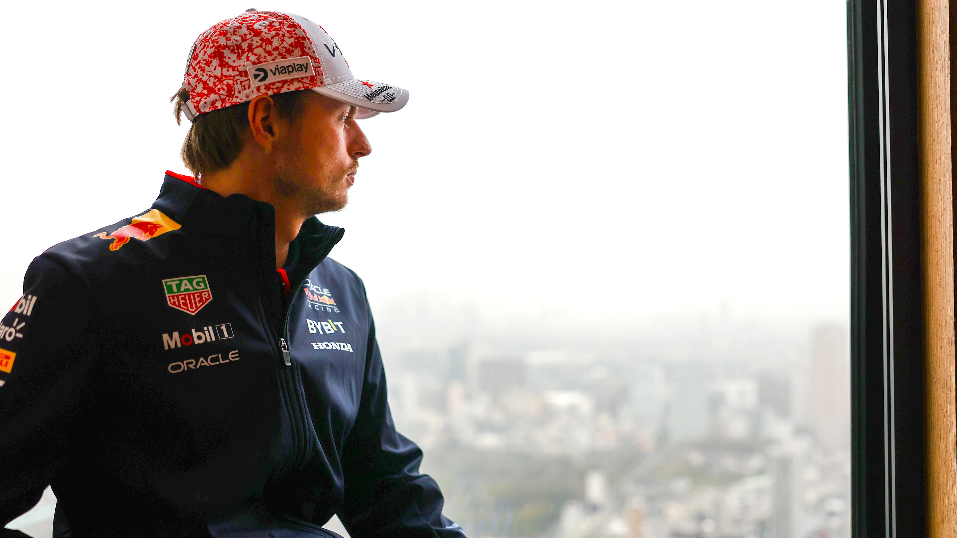 TOKYO, JAPAN - APRIL 03: Max Verstappen of the Netherlands and Oracle Red Bull Racing looks on as