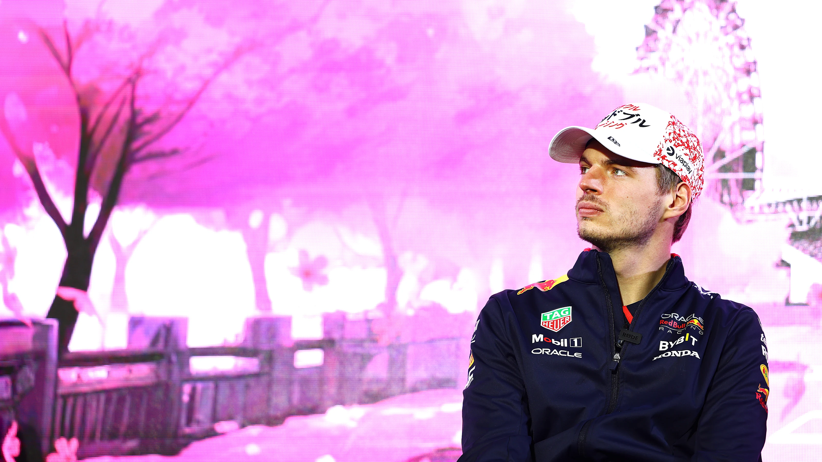 TOKYO, JAPAN - APRIL 03: Max Verstappen of the Netherlands and Oracle Red Bull Racing looks on from