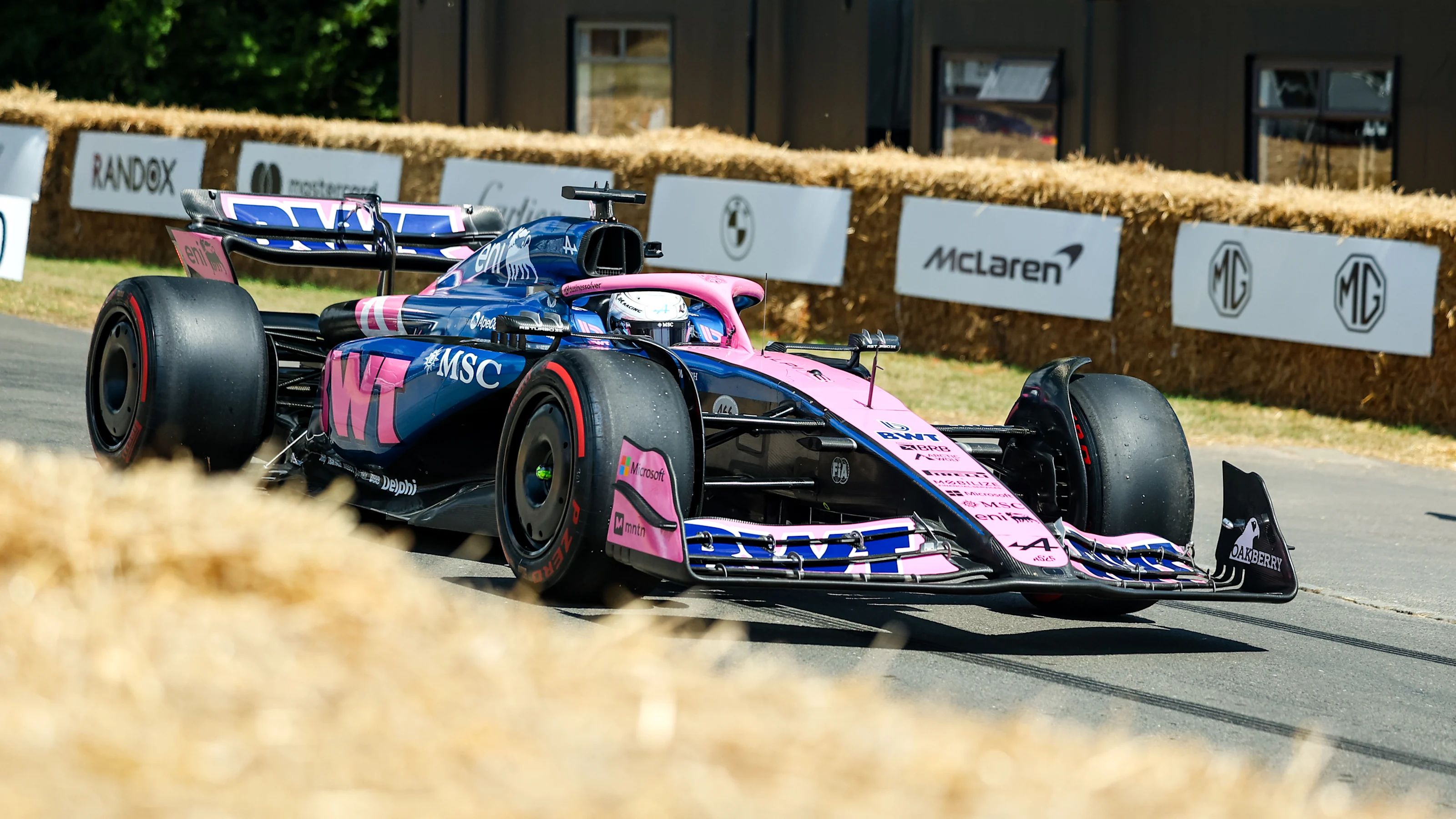 CHICHESTER, ENGLAND - JULY 10: #466 Alpine A523 BWT Alpine Formula One Team Pual Aron drives