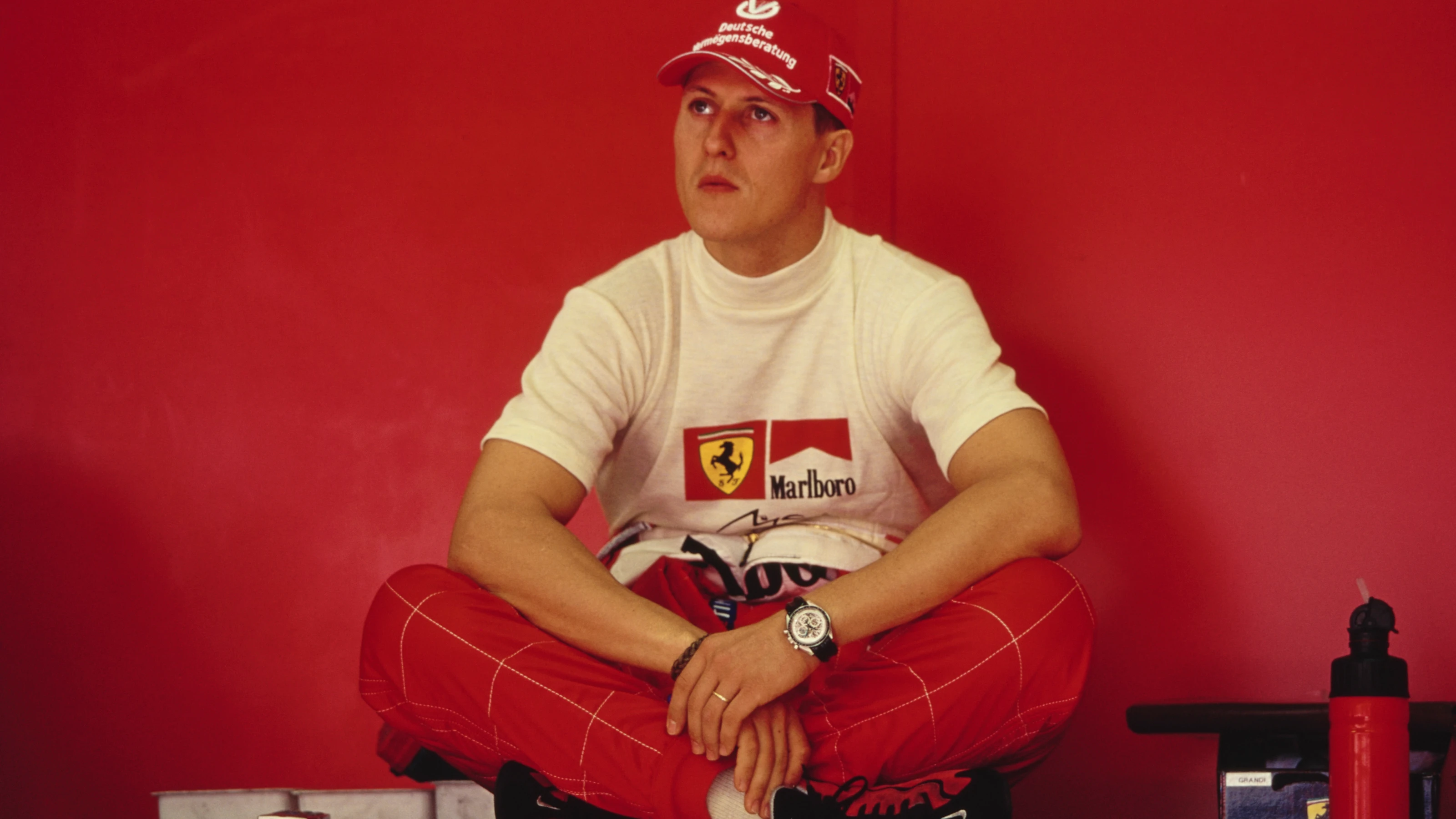 Portrait of Michael Schumacher from Germany, driver the #1 Scuderia Ferrari Marlboro Ferrari