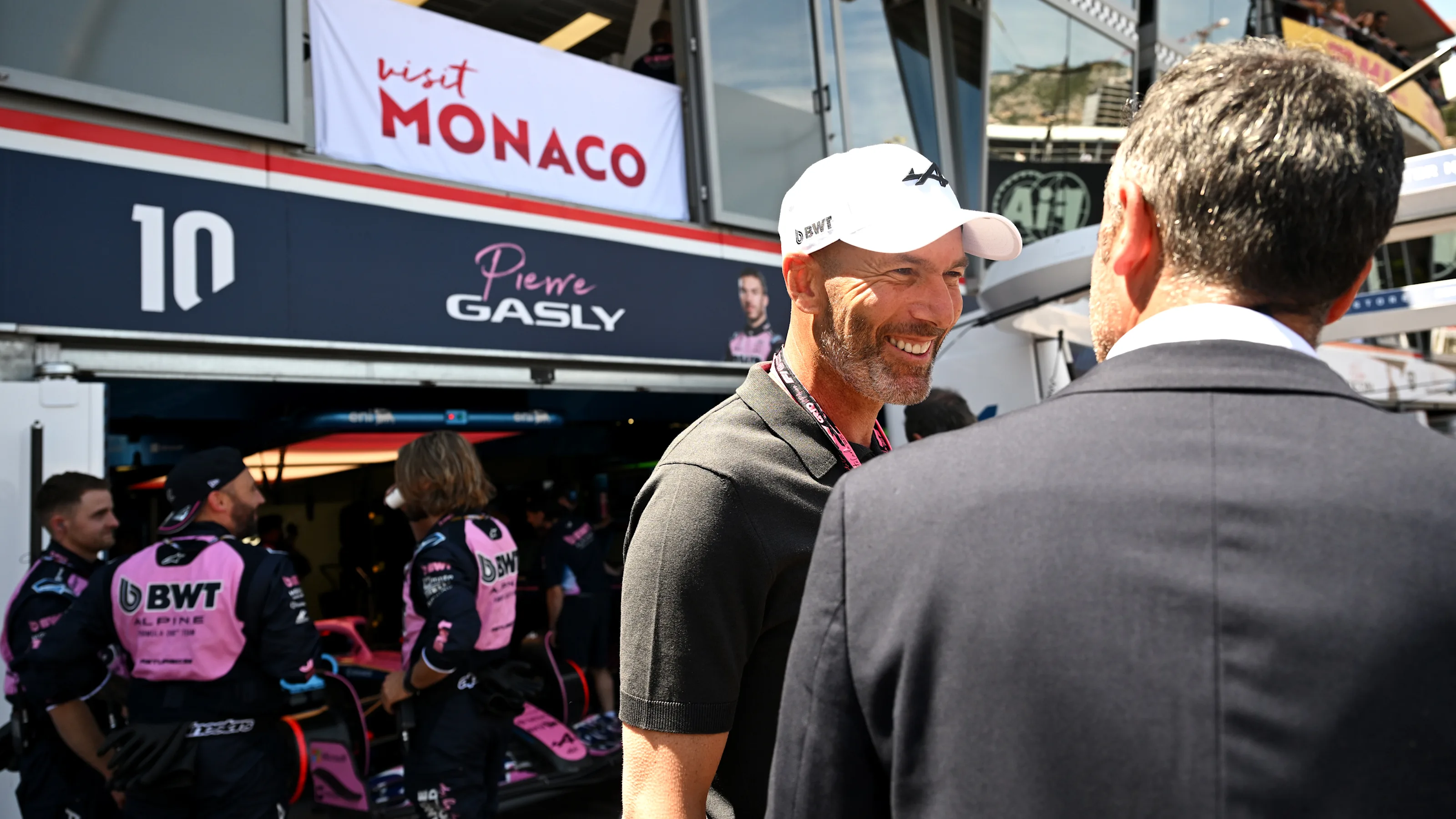 MONTE-CARLO, MONACO - MAY 25: Zinedine Zidane in the Pitlane prior to the F1 Grand Prix of Monaco