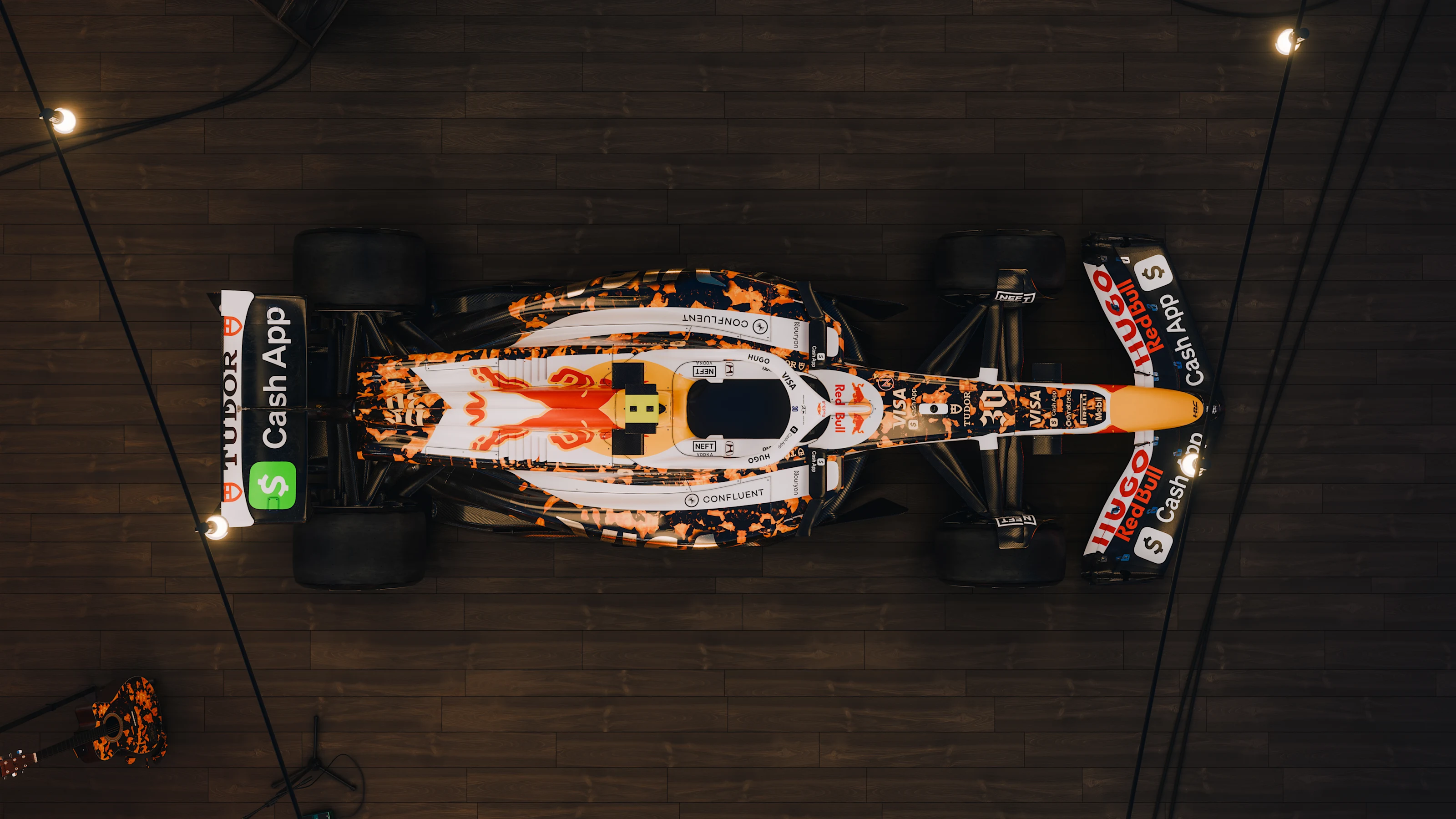 Digital renders of Liam Lawson's VCARB 02 in the 2025 VCARB Austin Special Livery. // VCARB / Red Bull Content Pool // SI202510151369 // Usage for editorial use only //