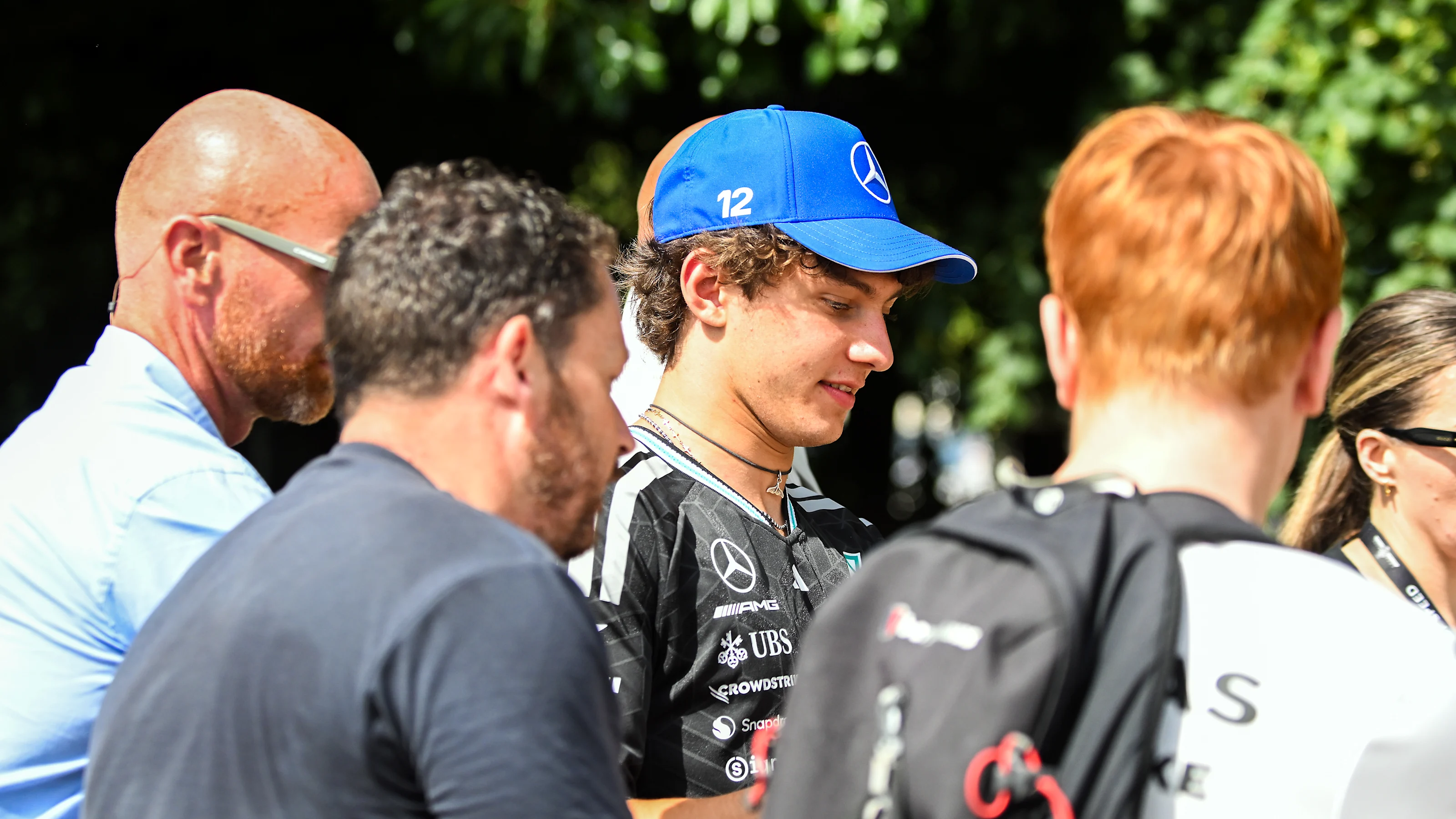 CHICHESTER, ENGLAND - JULY 09: Kimi Antonelli of Mercedes is seen during the Goodwood Festival of