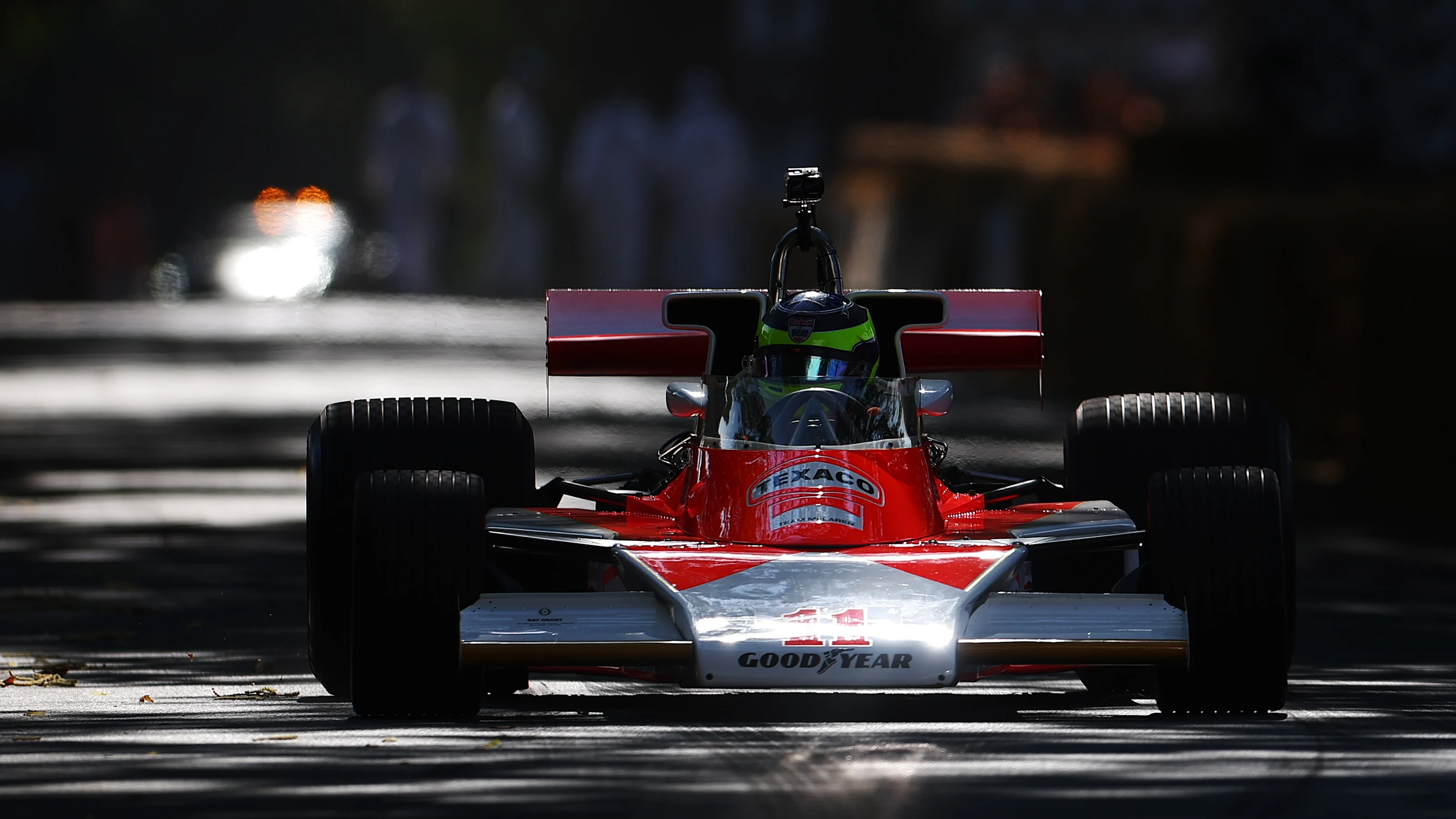 CHICHESTER, ENGLAND - JULY 10: The 1976 McLaren M23 Formula One World Championship winning car of
