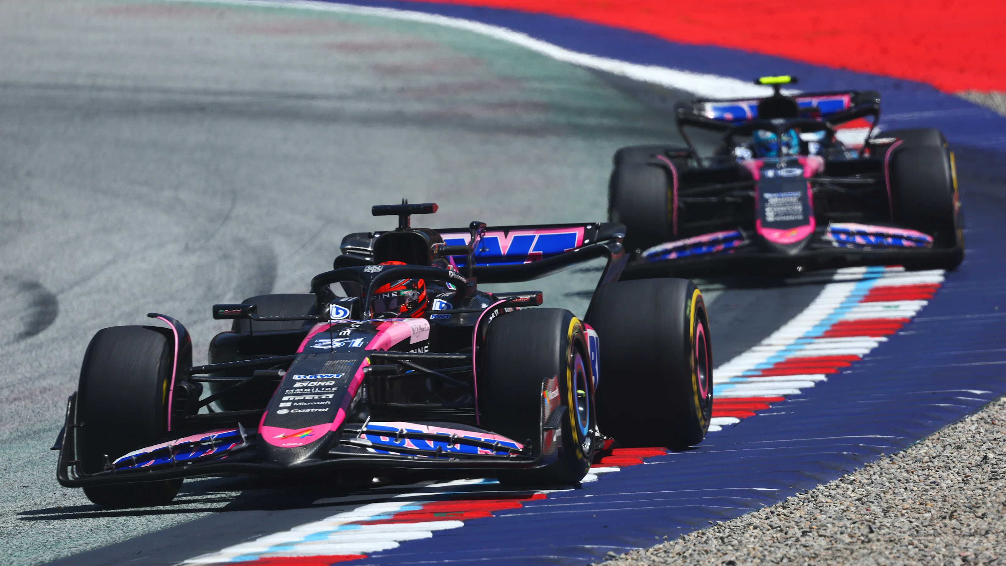 SPIELBERG, AUSTRIA - JUNE 29: Esteban Ocon of France driving the (31) Alpine F1 A524 Renault on