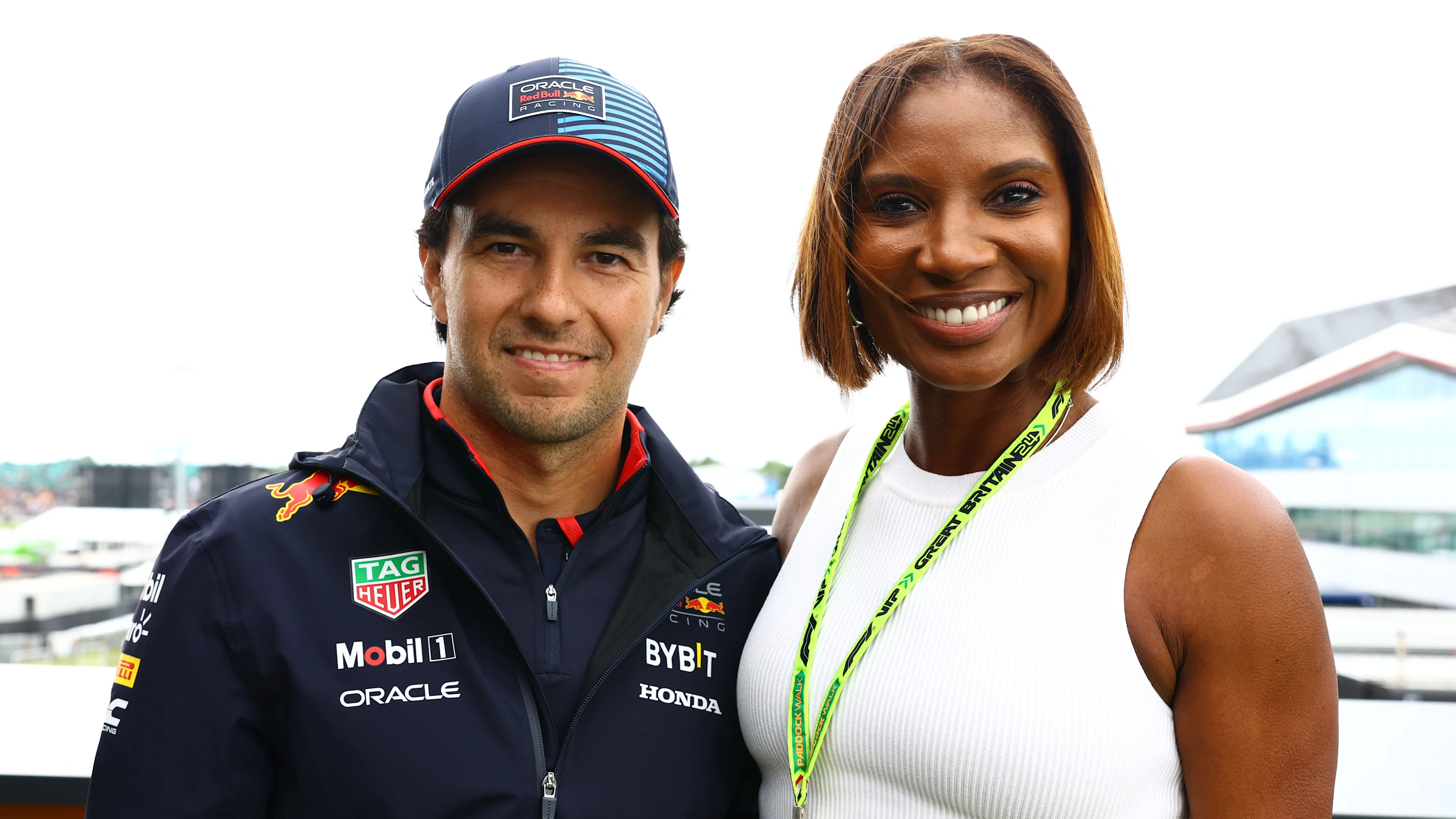 NORTHAMPTON, ENGLAND - JULY 07: Sergio Perez of Mexico and Oracle Red Bull Racing poses for a photo