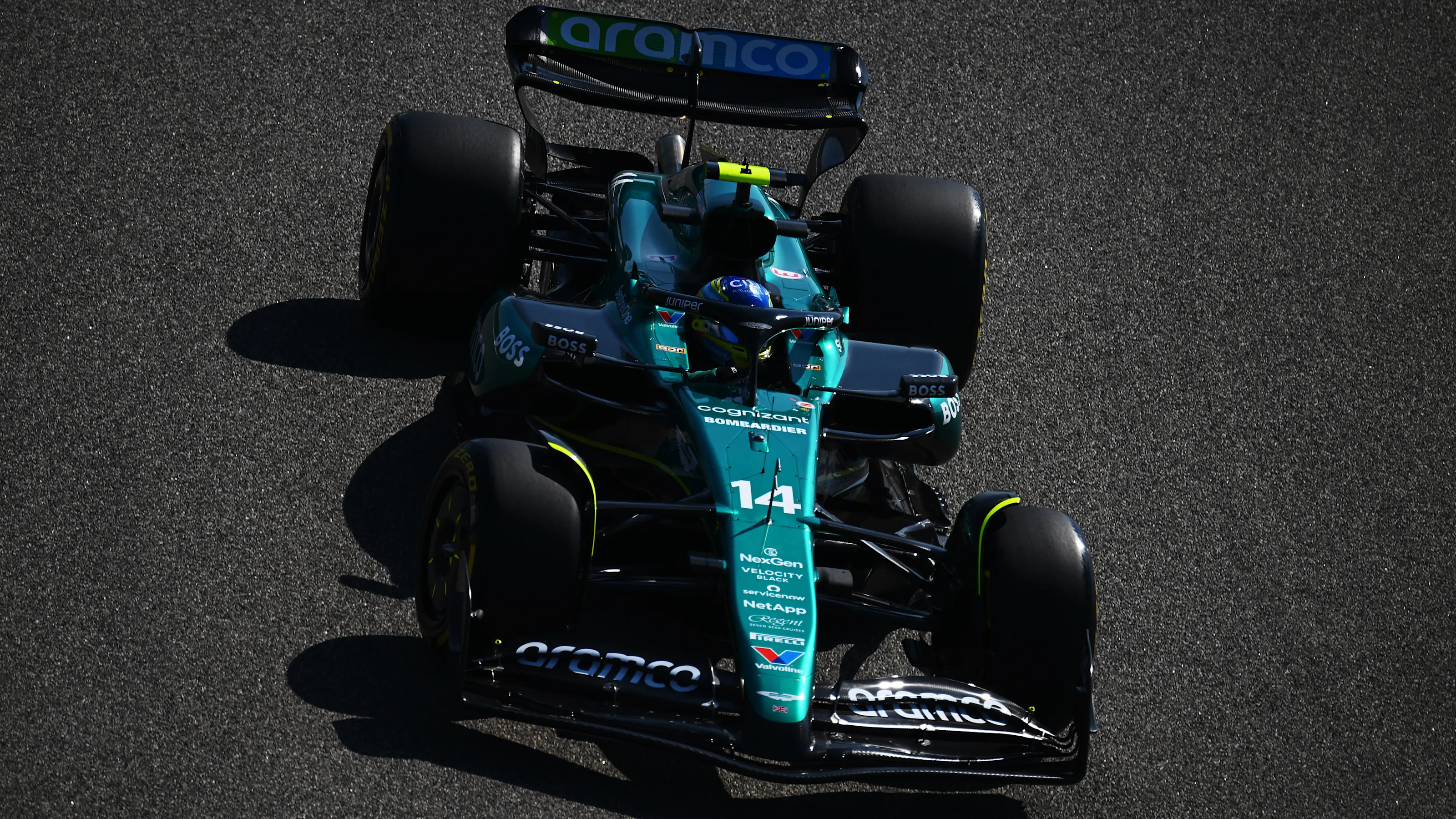 BAHRAIN, BAHRAIN - FEBRUARY 21: Fernando Alonso of Spain driving the (14) Aston Martin AMR24